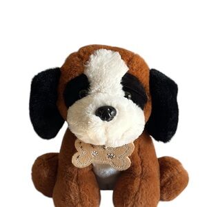 LINZY SAINT BERNARD PUPPY DOG STUFFED ANIMAL PAL SZ 10”